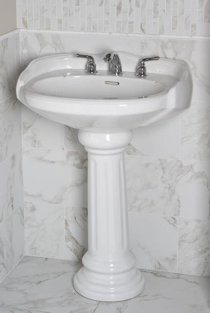 They come in a range of colors, patterns, and shapes, and are easy to maintain. Marble Look Porcelain Tile Bathroom Tile Design ...
