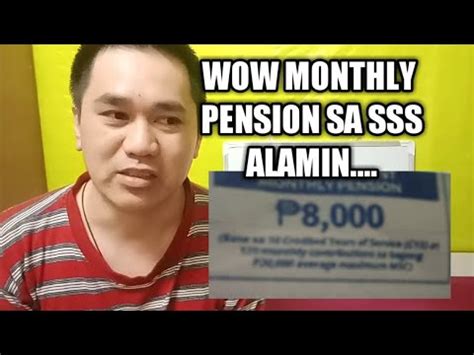 Magkano Monthly Pension Mo Sa Sss For Years Contribution Alamin