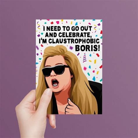 Gemma Collins Claustrophobic Birthday Card All Things Banter