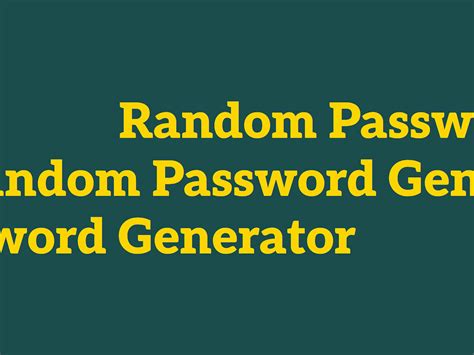 random password generator create strong passwords ope