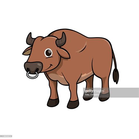 Vector Illustration Of Ox Isolated On White Background High Res Vector