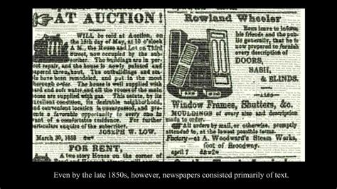 American Newspapers 1800 1860 Introduction Youtube