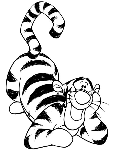 Tigger Coloring Pages To Print Bring The Playful And Energetic