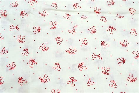 Maywood Studios Fabric Red Outline Cherries And Petite Dots Etsy
