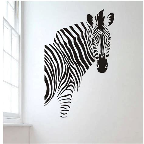 Zooyoo Zebra Wall Sticker Animal Styling Home Decor Creative Wall Decal