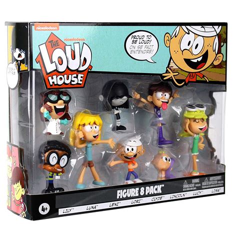 The Loud House Figure 8 Pack Figure Character Set Navidad Niños