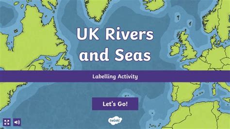 A Map With The Words Uk Rivers And Seas On It
