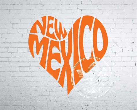 New Mexico Word Art New Mexico Svg Dxf Eps Png  New Etsy Word