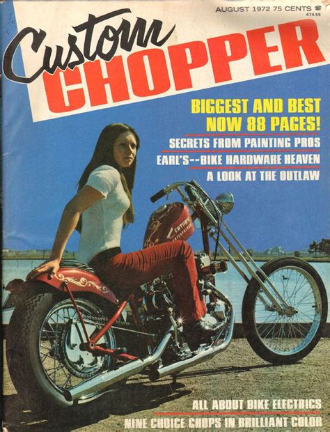 1972 August Custom Chopper Motorcycle Magazine Back Issue Motorcycle