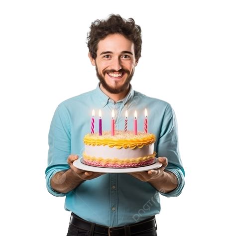Man Celebrate With Cake Birthday Birthday Birthday Celebration T