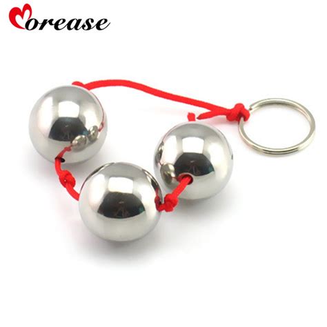 Stainless Steel Anal Beads Metal Smooth Anal Balls Big Heavy Anal
