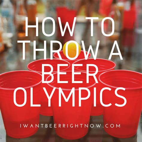 How To Throw A Beer Olympics Beer Wine Liquor Delivery