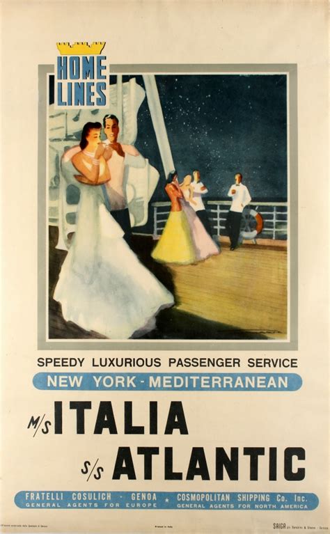 Original Vintage Posters Travel Posters New York Mediterranean