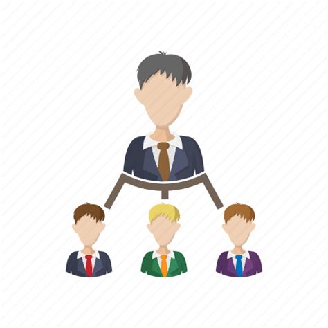 Business Cartoon Hierarchy Leadership Organization Structure Team