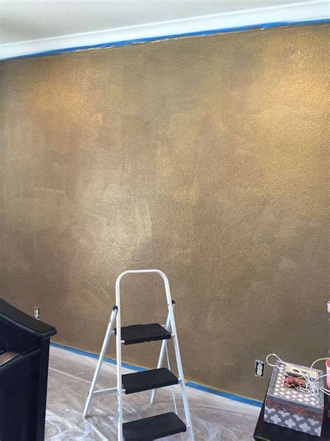 How To Paint A Wall With Gold Glitter Little Lovelies Blog