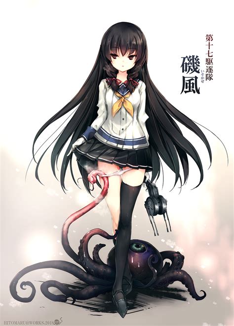 hitomaru isokaze kancolle kantai collection commentary request highres translation