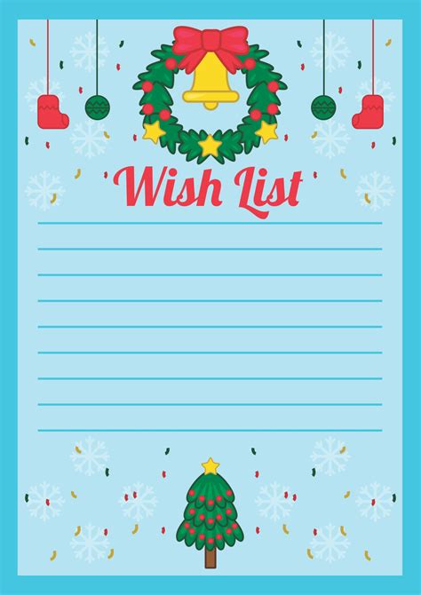 Christmas Wish List Template Google Slides