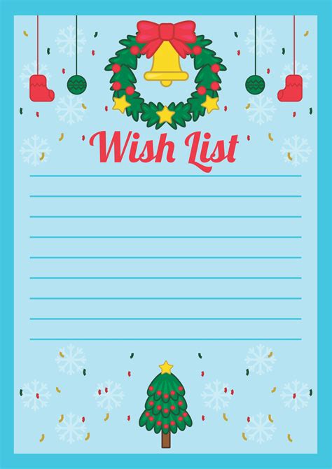 6 Best Free Printable Christmas Wish List PDF For Free At Printablee