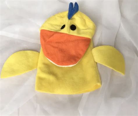 Baby Einstein Duck Hand Puppet Plush Movie Show Yellow Developmental