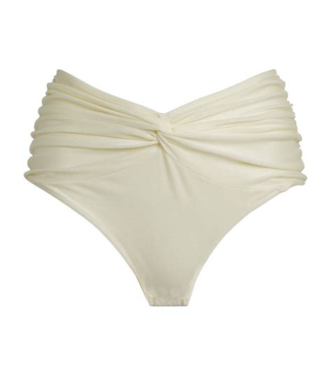 Womens Patbo White Ruched Bikini Bottoms Harrods Uk