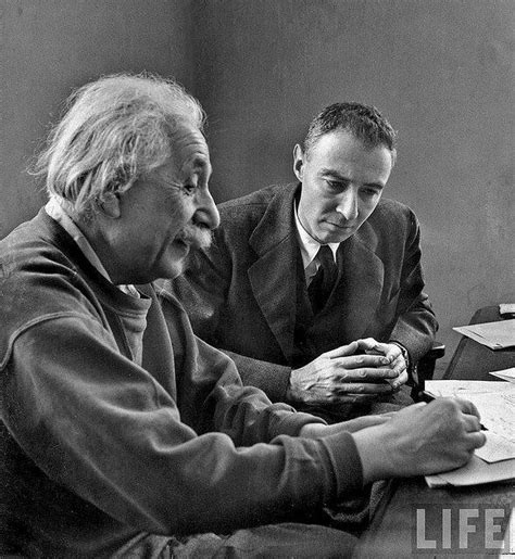 Alfred Eisenstaedt Albert Einstein Robert Oppenheimer 1947 Ancient