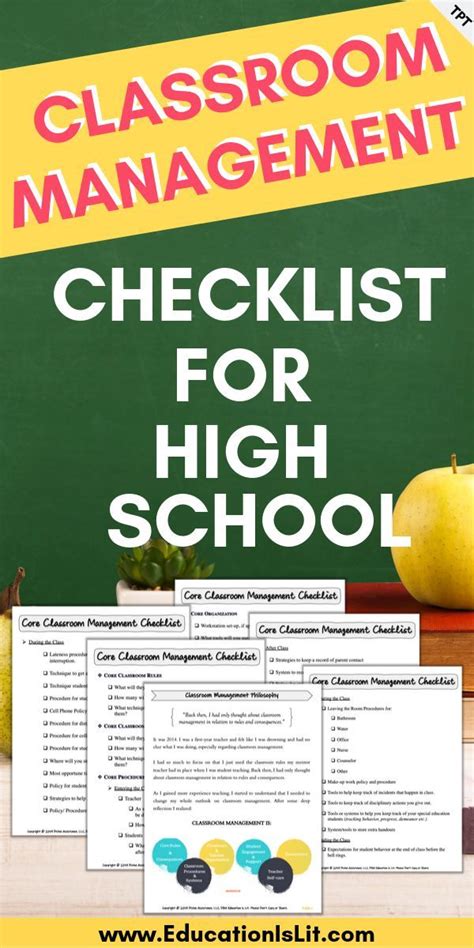 Classroom Management Plan And Classroom Procedures And Routines Checklist