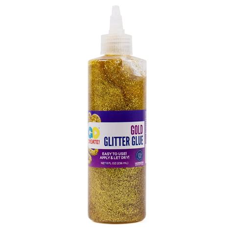 Go Create Gold Glitter Glue 8 Oz