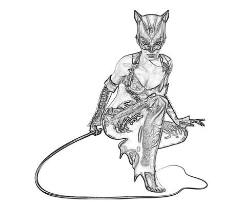 Dibujo Para Colorear De Catwoman