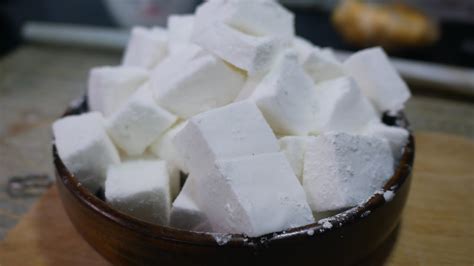 ส่วนผสมแค่3อย่างทำมาชเมลโล่ อร่อยทำง่าย L 3 Ingredient Marshmallow Recipe Youtube