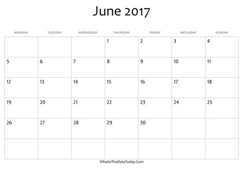 June Calendar Free Printable Calendar Printable Free June 2016