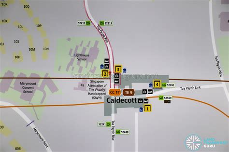 Caldecott Mrt Station Map Feb 2021 Land Transport Guru