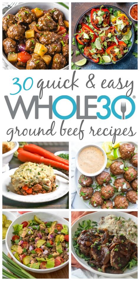 Craving ground beef but not sure what to make? 30 Whole30 Ground Beef Recipes: Paleo, Gluten Free, Easy ...