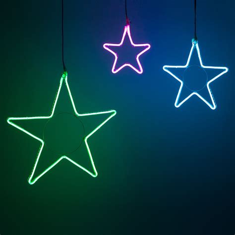 Rgb Flexible Neon Hanging Star Light Multifunction Led Wintergreen