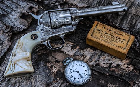 Old Revolver Colt 4k Ultra Hd Wallpaper Background Image