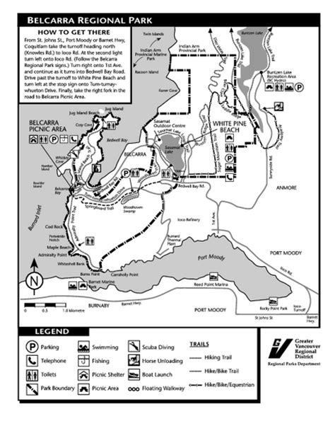 Belcarra Regional Park Trail Map Belcarra Regional Park Bc Mappery