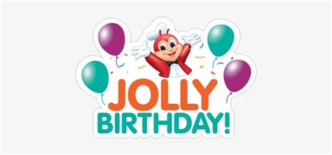 Jolly Birthday Jollibee Happy Birthday Viber Png Image Transparent