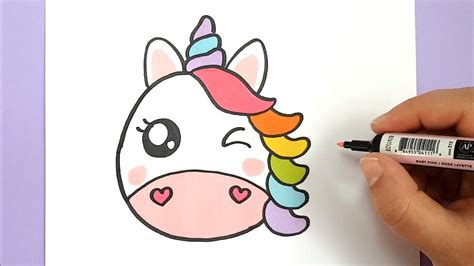 Kawaii Regenbogen Einhorn Emoji Selber Malen Diy Youtube