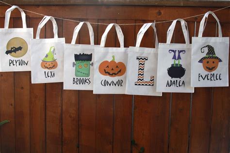 Personalized Halloween Trick Or Treat Bags 14 Options Halloween Bags