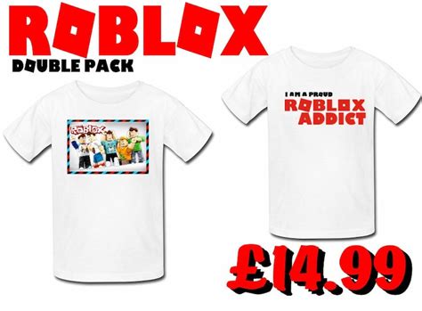 Roblox Addict Twin T Shirt Xbox Ps4 Gamer Fans Tshirt Etsy