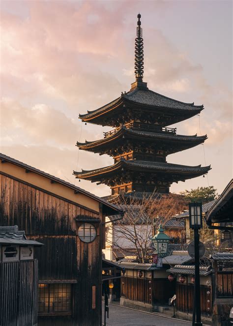 Yasaka Pagoda Buildings Photography Kyoto Japan
