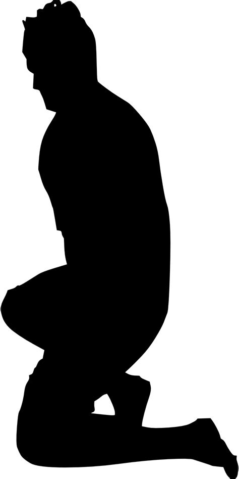 Person Kneeling Silhouette Png Clipart Full Size Clipart 879821 Pinclipart