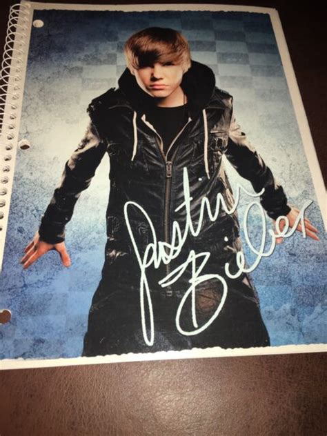 Justin Bieber Spiral 1 Subject Notebook 70 Wide Ruled Sheets 105in X