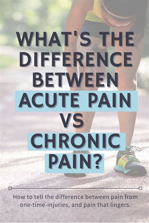 Acute Pain Vs Chronic Pain Understand The Key Differences