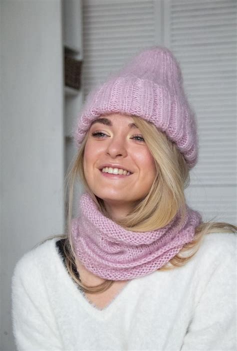 Womens Wool Hatsnood Etsy Knitted Hats Hand Knit Hat Wool Hat