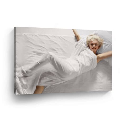 Marilyn Monroe Wall Art Nude White Silk Sheet Decorative Art Etsy