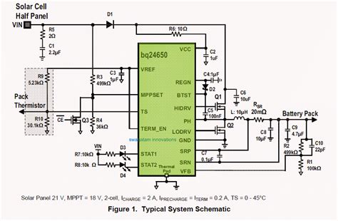 Synchronous Switch Mode Mppt Battery Charge Controller Circuit