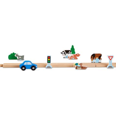 Melissa And Doug Classic Railway Wooden Train Set By Melissa And Doug At