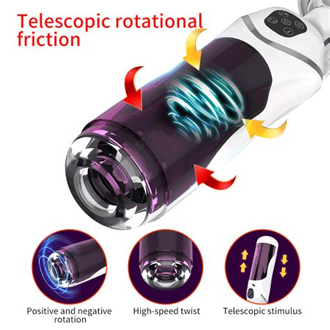 Telescopic Insertion Rotation Sucking Masturbation Cup 10 Speed Male