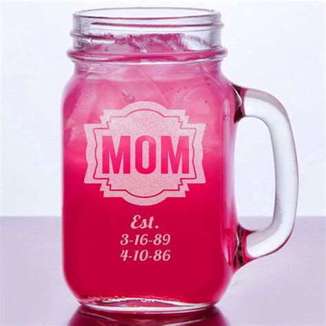 I show you how to make 4 diy mothers day gift ideas and. 16 Oz Birthday Gift for Mom Engraved Mason Jar Mug