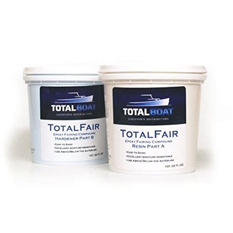 Totalboat Totalfair Epoxy Fairing Compound 2 Quart Kit Marine Repair